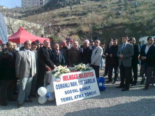 Melikgazi Belediyesi sosyal konut temel atılışı