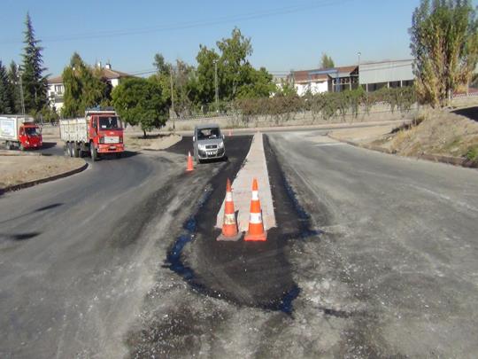  SANAYİMİZİN ŞEKER GİRİŞİNDE KAVŞAK DÜZENLEMESİ YAPILDI