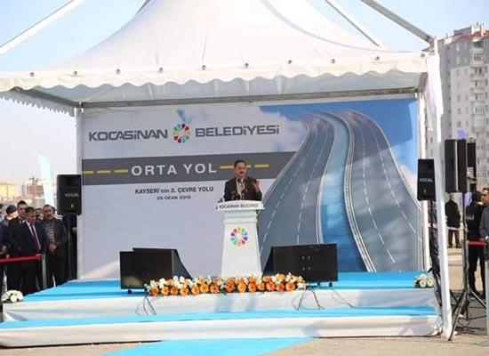 KOCASİNAN BÖLGESİNE YAPILAN ORTA YOL PROJESİ HAYIRLI OLSUN