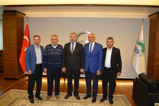 Kayseri Büyükşehir Belediye Başkanımız Sayın Mustafa ÇELİK'i makamında ziyaret ettik