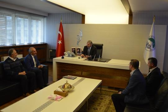 Kayseri Büyükşehir Belediye Başkanımız Sayın Mustafa ÇELİK'i makamında ziyaret ettik