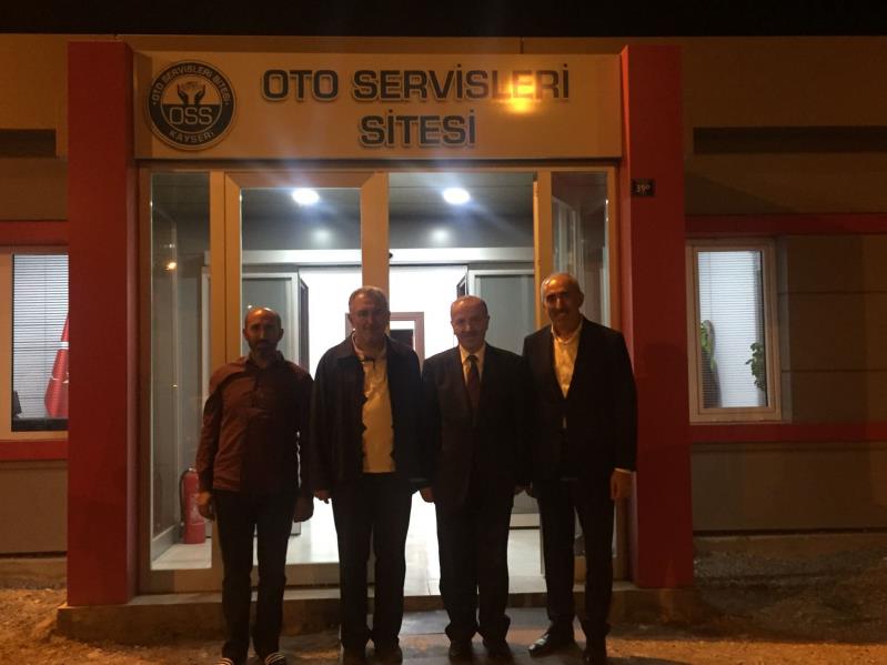 SANAYİ BÖLGELERİ GENEL MÜDÜRÜ SAYIN YAŞAR ÖZTÜRK'ÜN OTO SERVİSLERİ SİTEMİZİ ZİYARETİ