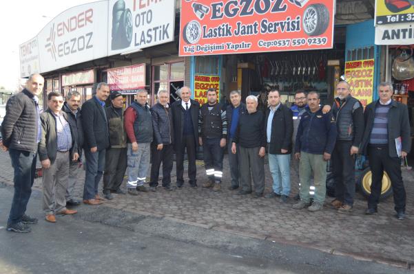  ORTA SANAYİ VE ESKİ SANAYİ BÖLGESİNDEKİ ÜYELERİMİZE ZİYARET