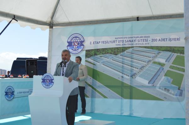 2.ETAP YEŞİLYURT OTO SANAYİ SİTESİ  TEMEL ATMA TÖRENİ