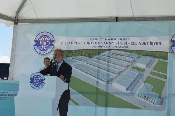 2.ETAP YEŞİLYURT OTO SANAYİ SİTESİ  TEMEL ATMA TÖRENİ