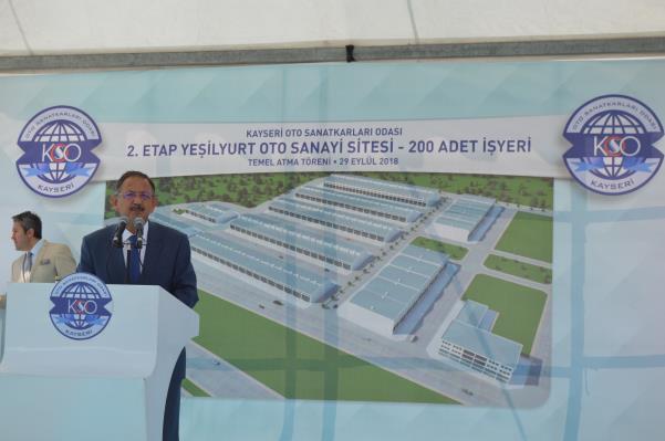 2.ETAP YEŞİLYURT OTO SANAYİ SİTESİ  TEMEL ATMA TÖRENİ