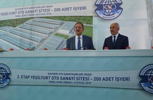 2.ETAP YEŞİLYURT OTO SANAYİ SİTESİ  TEMEL ATMA TÖRENİ