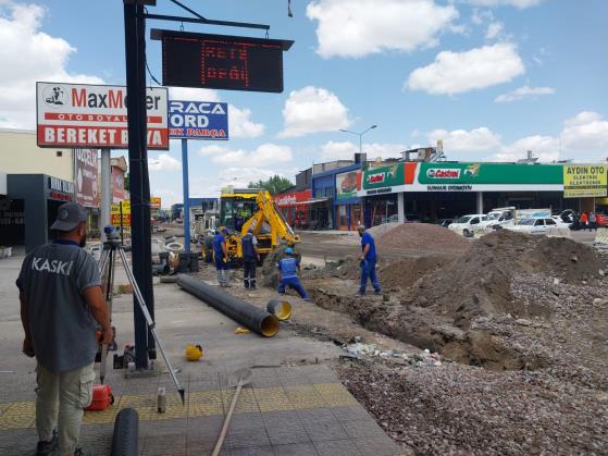Oto Sanayi Sitemizde Alt yapı çalışmaları başladı. 