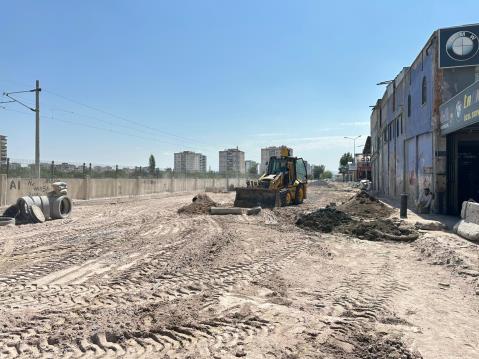 Yeni sanayi sitemizde çalışmalar hız kesmeden devam ediyor 