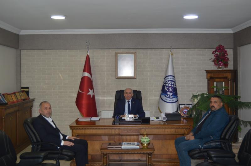 Bünyan Şoförler ve Otomobilciler Odası Başkanı Sayın Serkan Dilekmen, Odamız Başkanı Şeyhi Odakır'ı ziyaret etti. 
